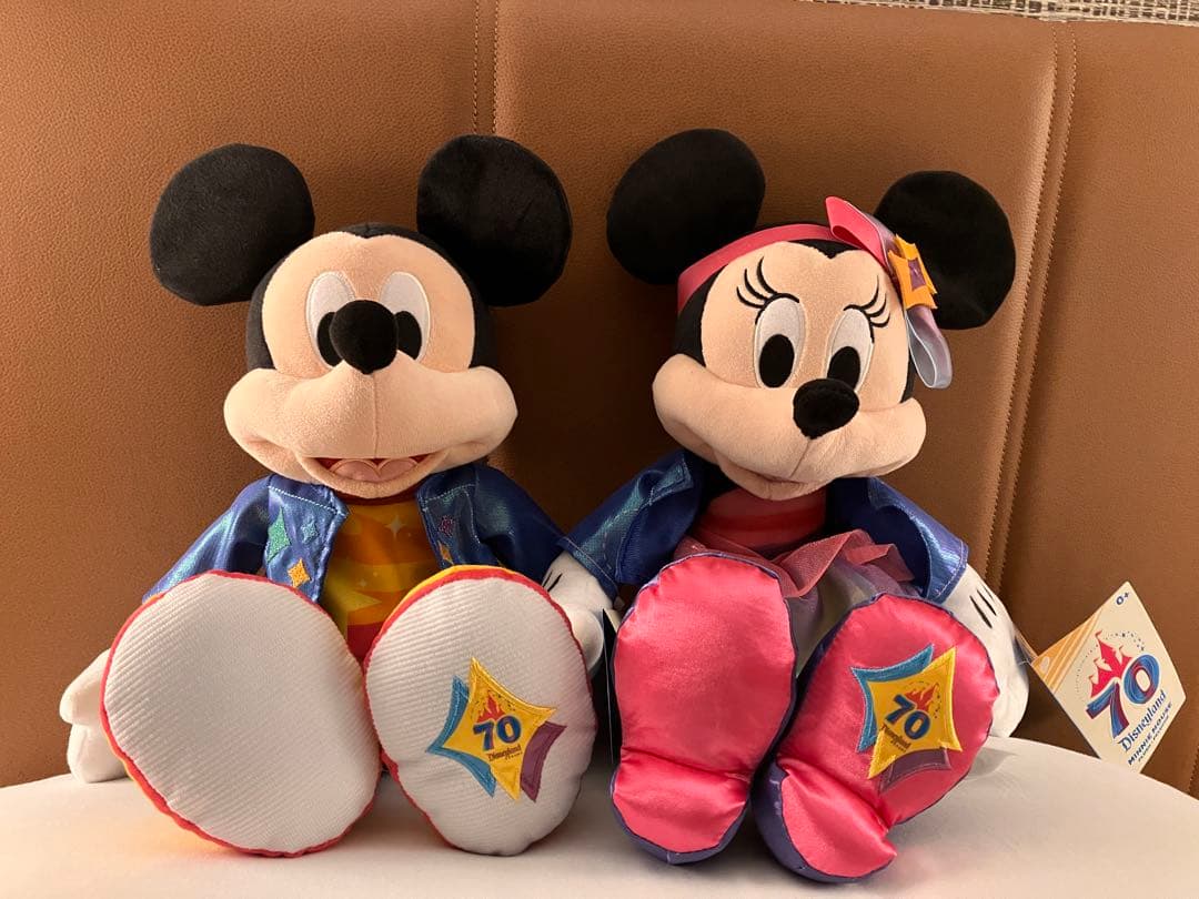 カルフォルニアディズニー70周年記念 ミッキーとミニー ぬいぐるみセット