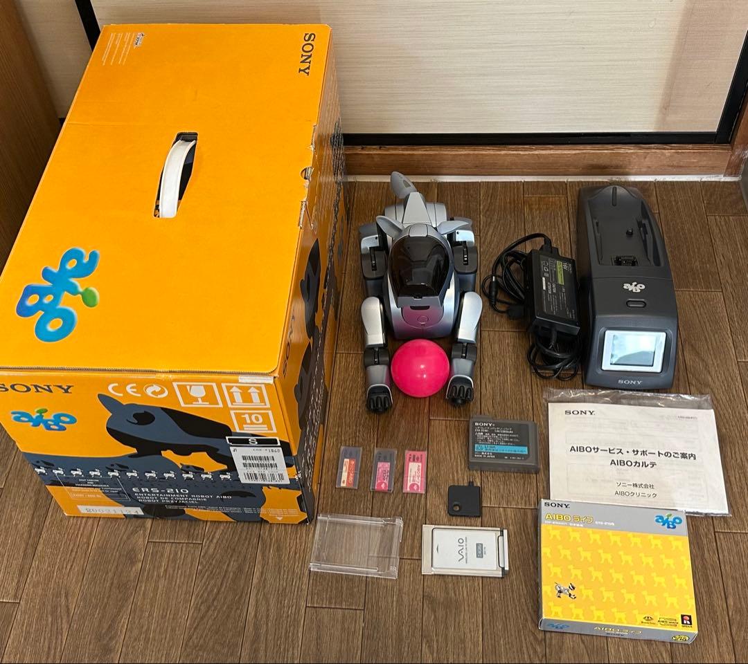 SONY AIBO ERS-210動作品整備済/充電台/無線LAN/ソフト3本