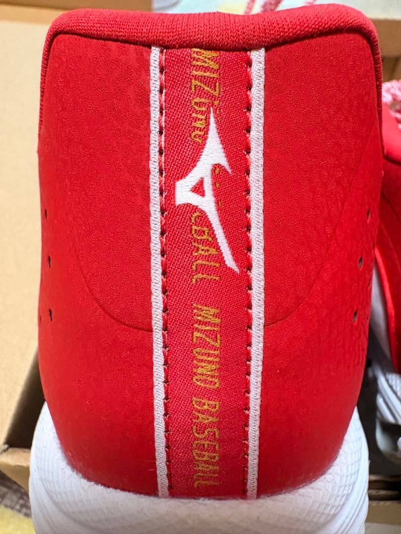 Mizuno 野球スパイクシューズ レッド