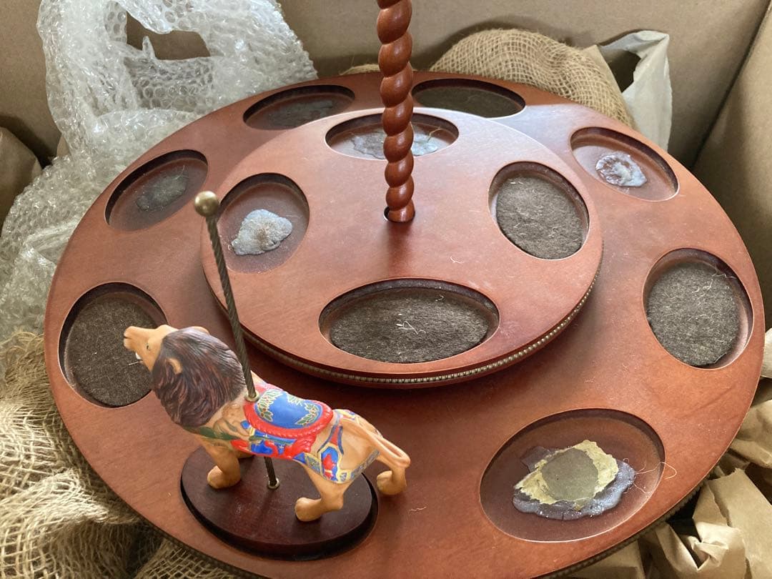 フランクリンミント 1988 トレジャリーオブカルーセル フィギュリン/台座付き