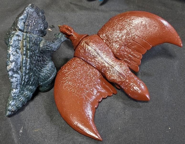 ゴジラ＆ガイガン＆キングギドラ＆アンギラス他（ブルマァク復刻）６体セット＋２