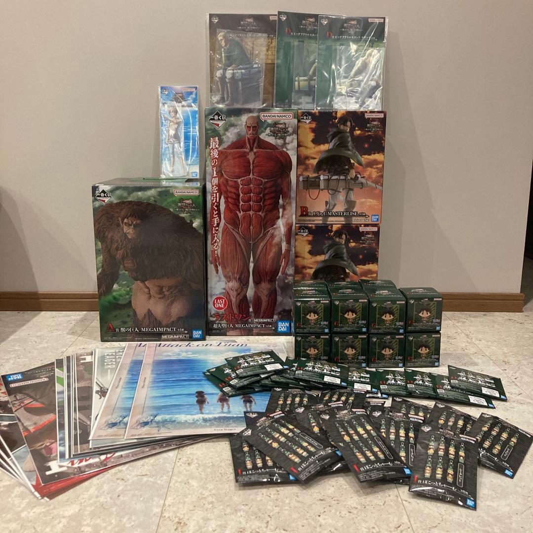 進撃の巨人 獣の巨人は俺が仕留める 一番くじ コンプリート