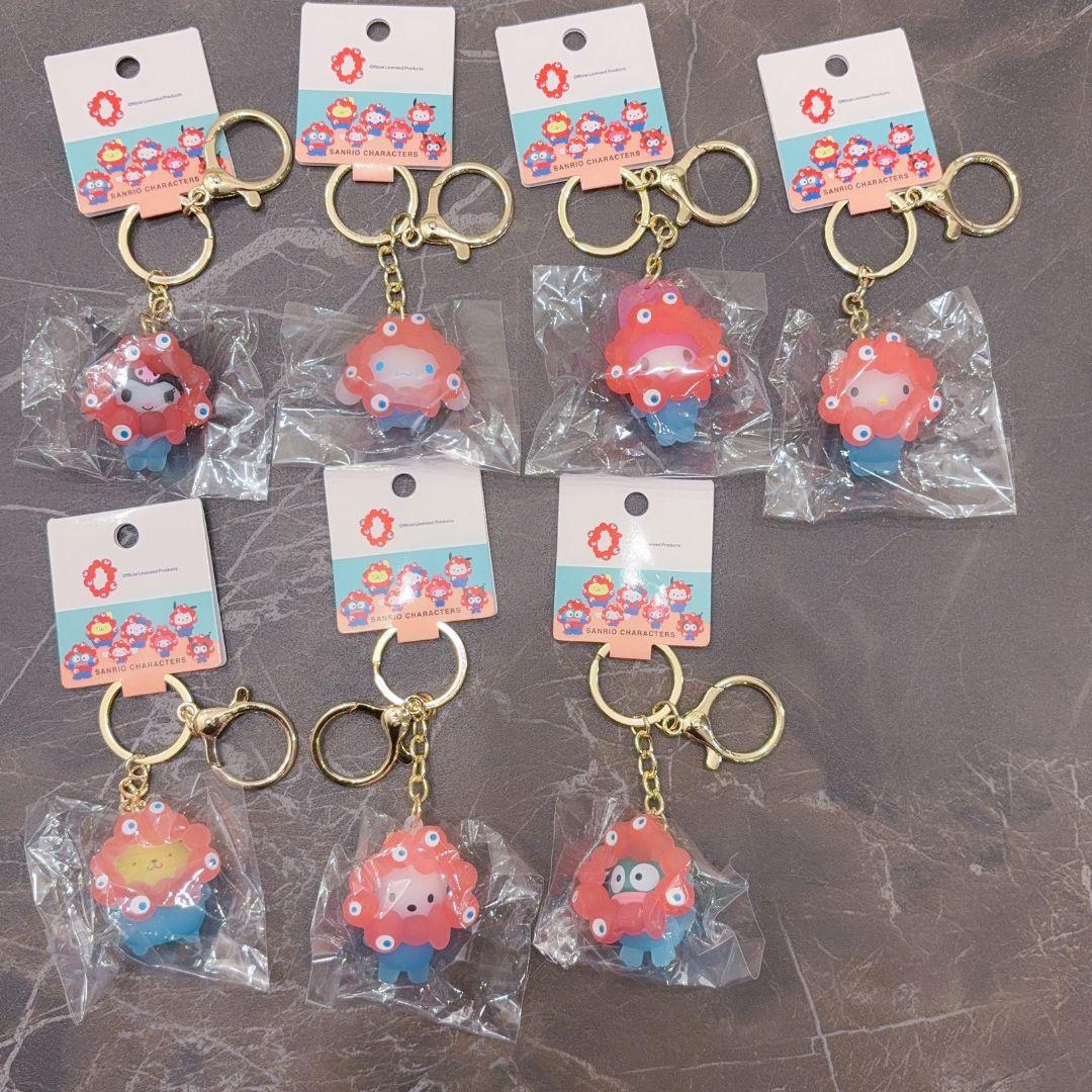 新品未開封 万博 ミャクミャク サンリオ クリア キーホルダー 全種類