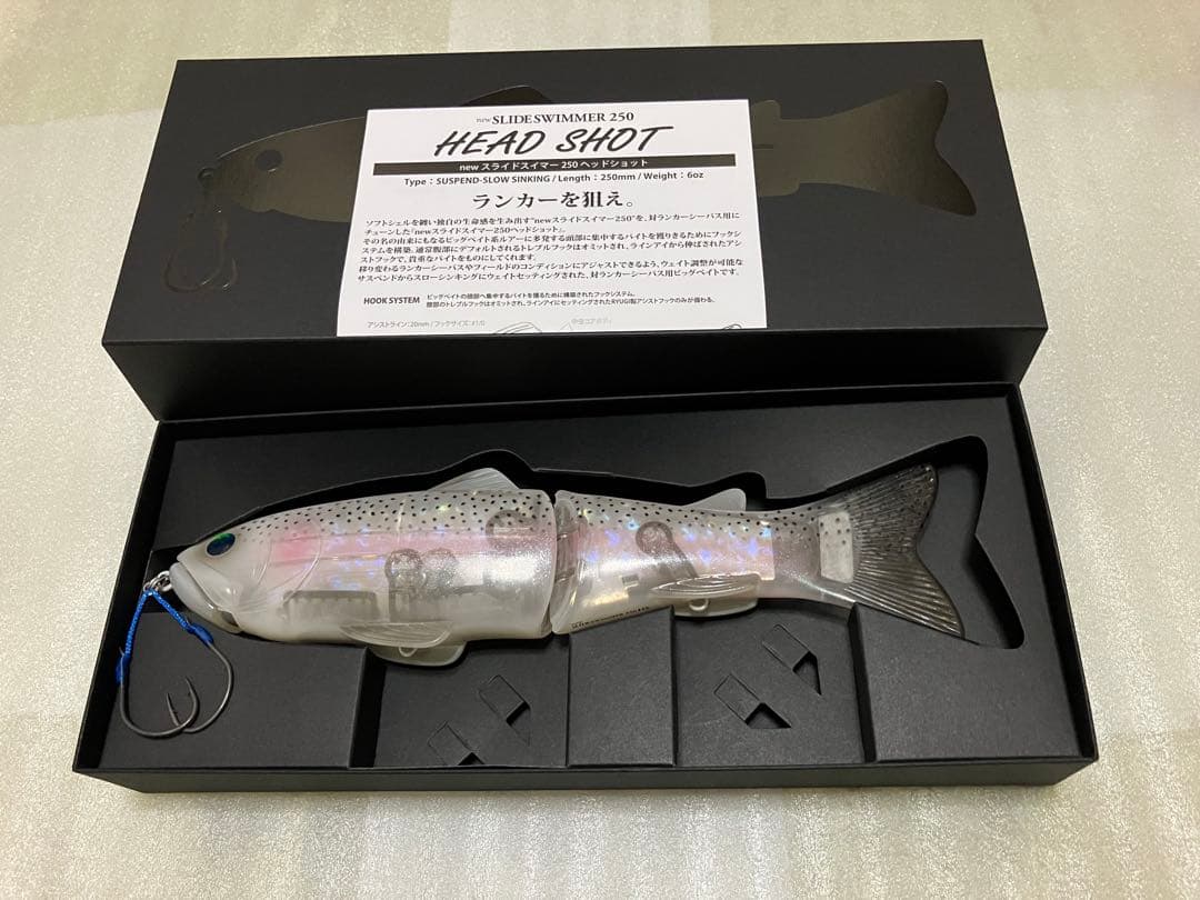 2025 スライドスイマー250 ヘッドショット　ミッドナイトトラウト　ip