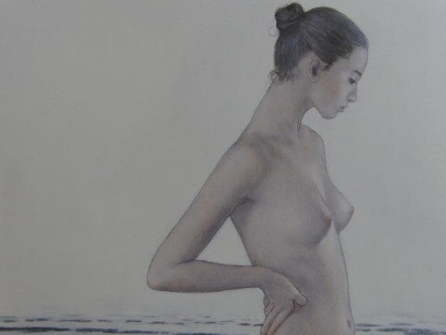 高塚省吾、【逆光のオンディーヌ】、希少な額装用画集より、新品額装付