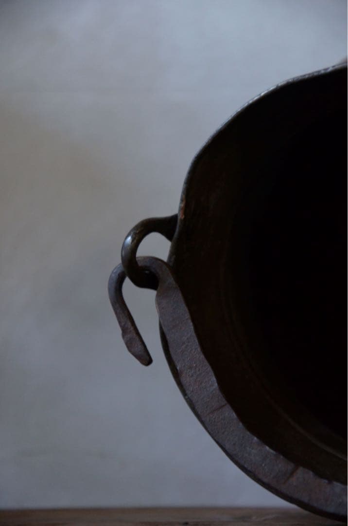 銅製の吊りポット（イギリス製）