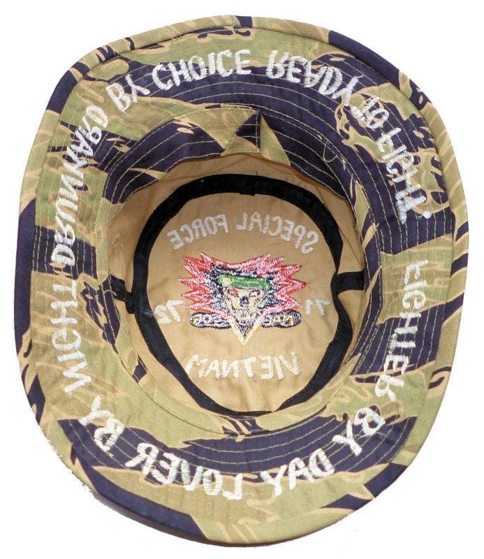 復刻ベトナム戦争タイガーストライプMACVSOG手振りミシン刺繍ブーニーハット