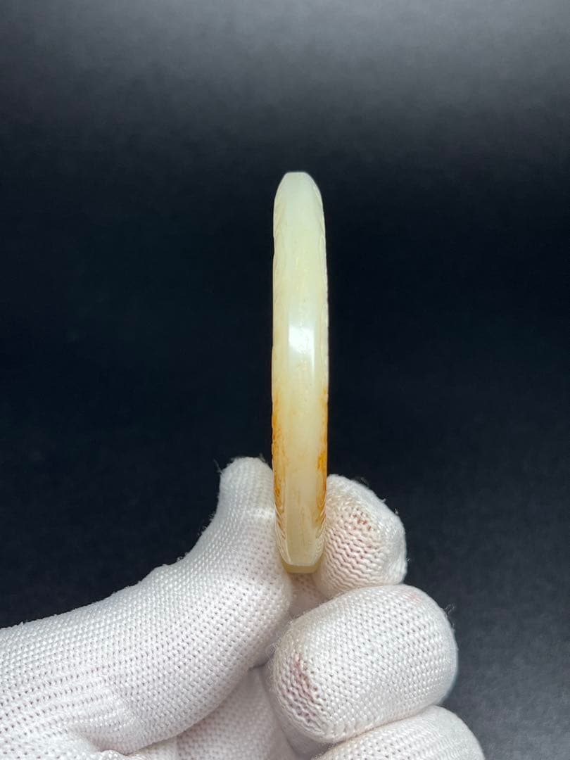 古美術　細工透彫　龍鳳紋　和田玉　縁起物　財運金運　中国古玩　お守り　旧家蔵出し