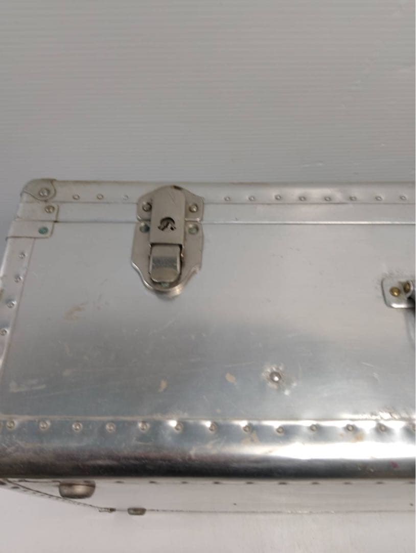 【希少】大型 アルミトランク ヴィンテージ 収納ボックス 什器 インダストリアル