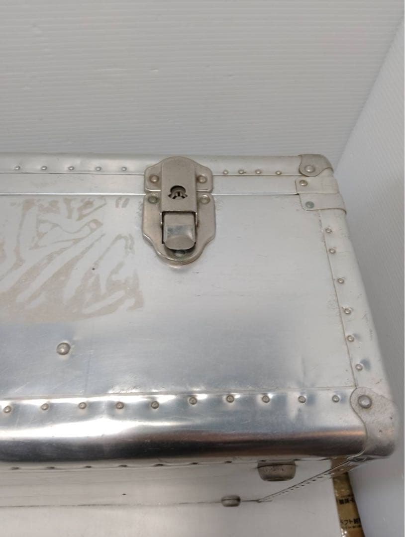 【希少】大型 アルミトランク ヴィンテージ 収納ボックス 什器 インダストリアル