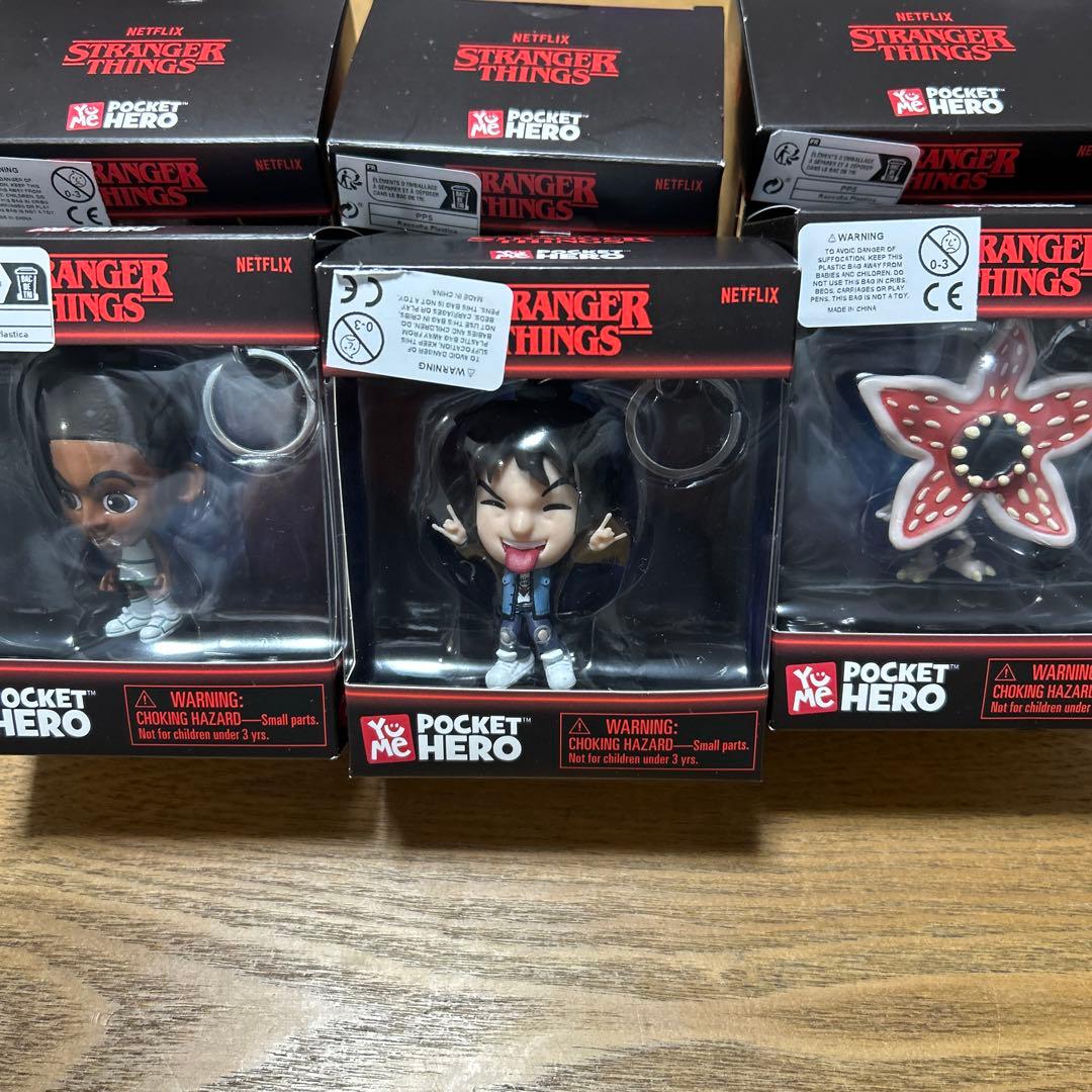 即決可⭐︎最安値✴︎ストレンジャーシングス フィギュア キーホルダー コンプリート