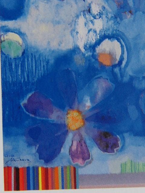 木原正徳、【ひとかたち≪宙の水・地の光≫】、希少な額装用画集画