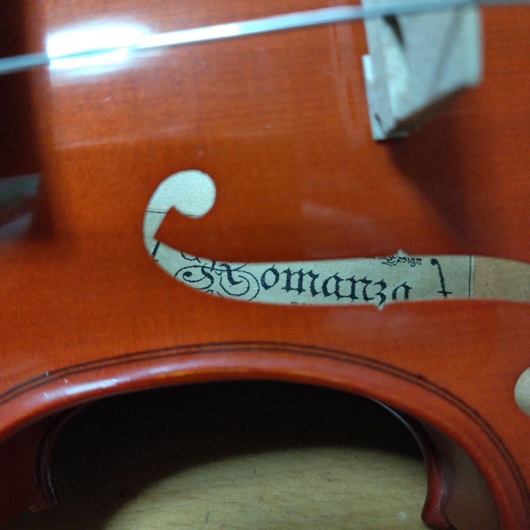 ♥大人用4/4♥ロマンツァバイオリン♥新品未使用品♥美品♥弓ケ―ス松脂調子笛付