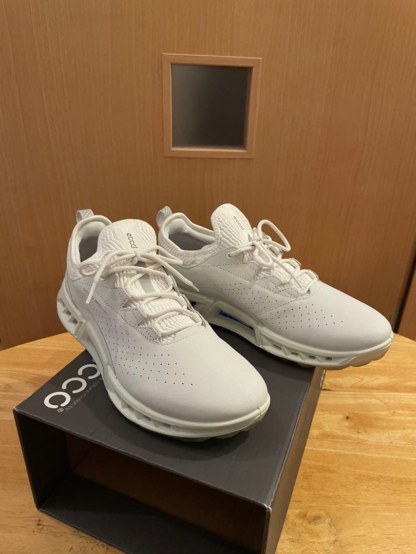 ECCO エコー BIOM C4 メンズ ゴルフシューズ（白）