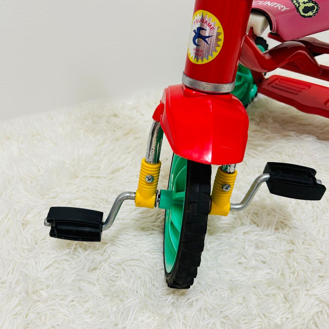 ♡昭和レトロ三輪車♡TSUBAME豆ダッシュ　ベアーズ　レッド 子ども くま