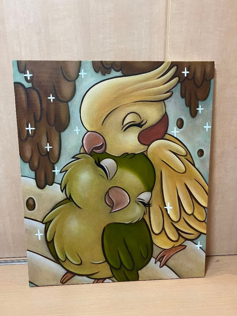 下家杏樹　アクリルキャンバス作品