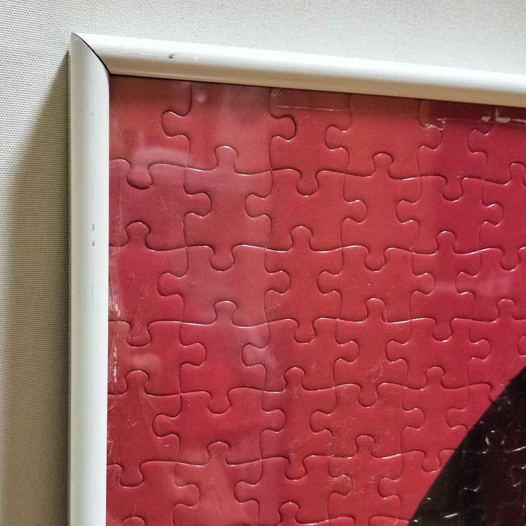 1997 当時物 鶴田一郎 美人画 赤薔薇 Sexy ノエビア パズル 完成品