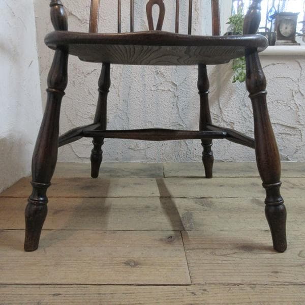 イギリス アンティーク 家具 アームチェア ウィンザーチェア 椅子 4725e