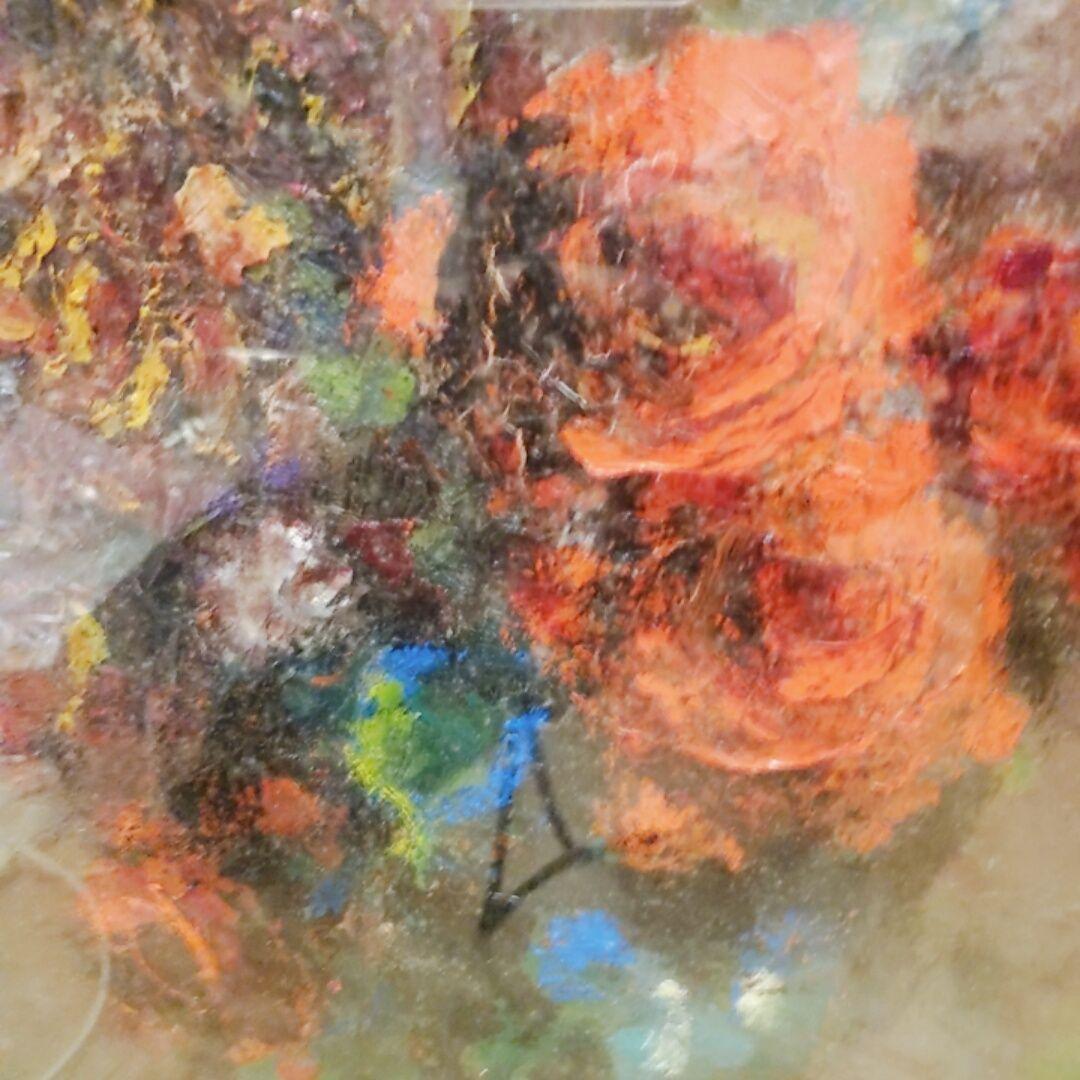 花瓶の花 油彩画