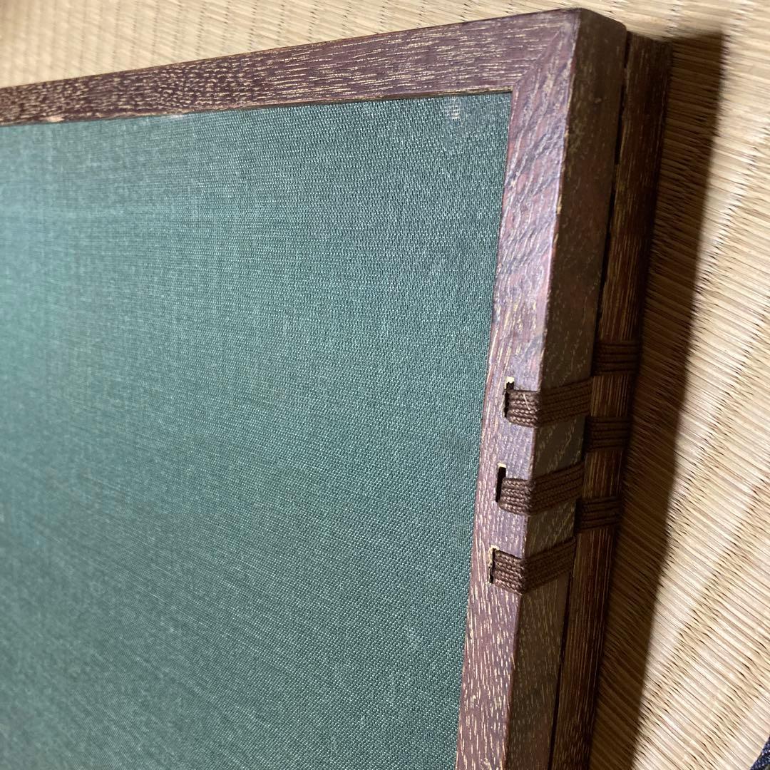 絵　お茶道具　屏風