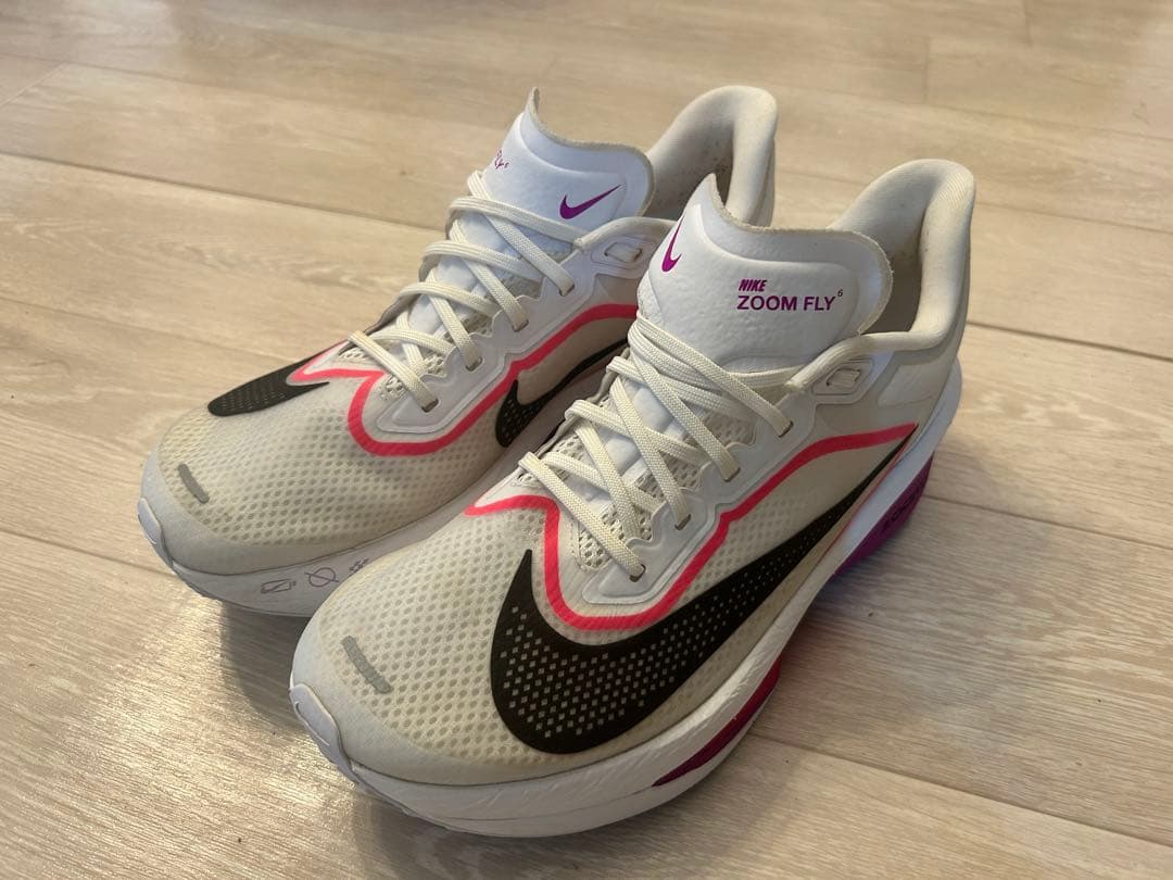 Nike Zoom Fly 6 サイズ27.5cm ホワイト/ブラック/ピンク
