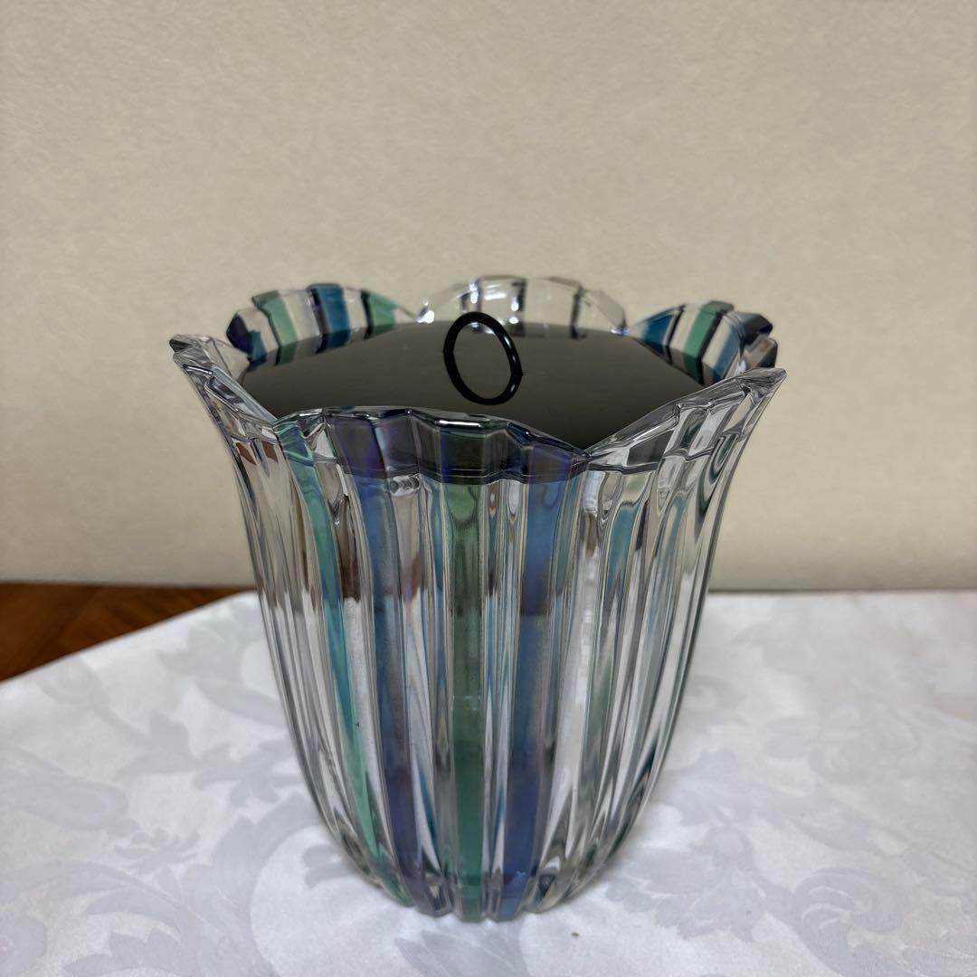 茶道具　水指　ガラス　硝子　蛍袋　未使用