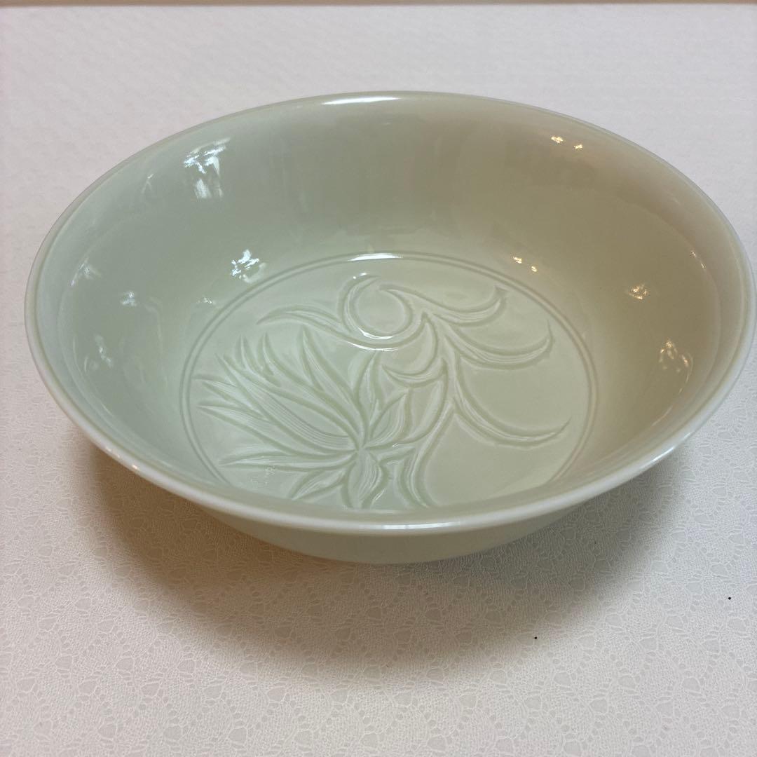 宮永東山（造）茶道具　菓子鉢 蓮華唐草文　現代工芸　陶磁器　京焼