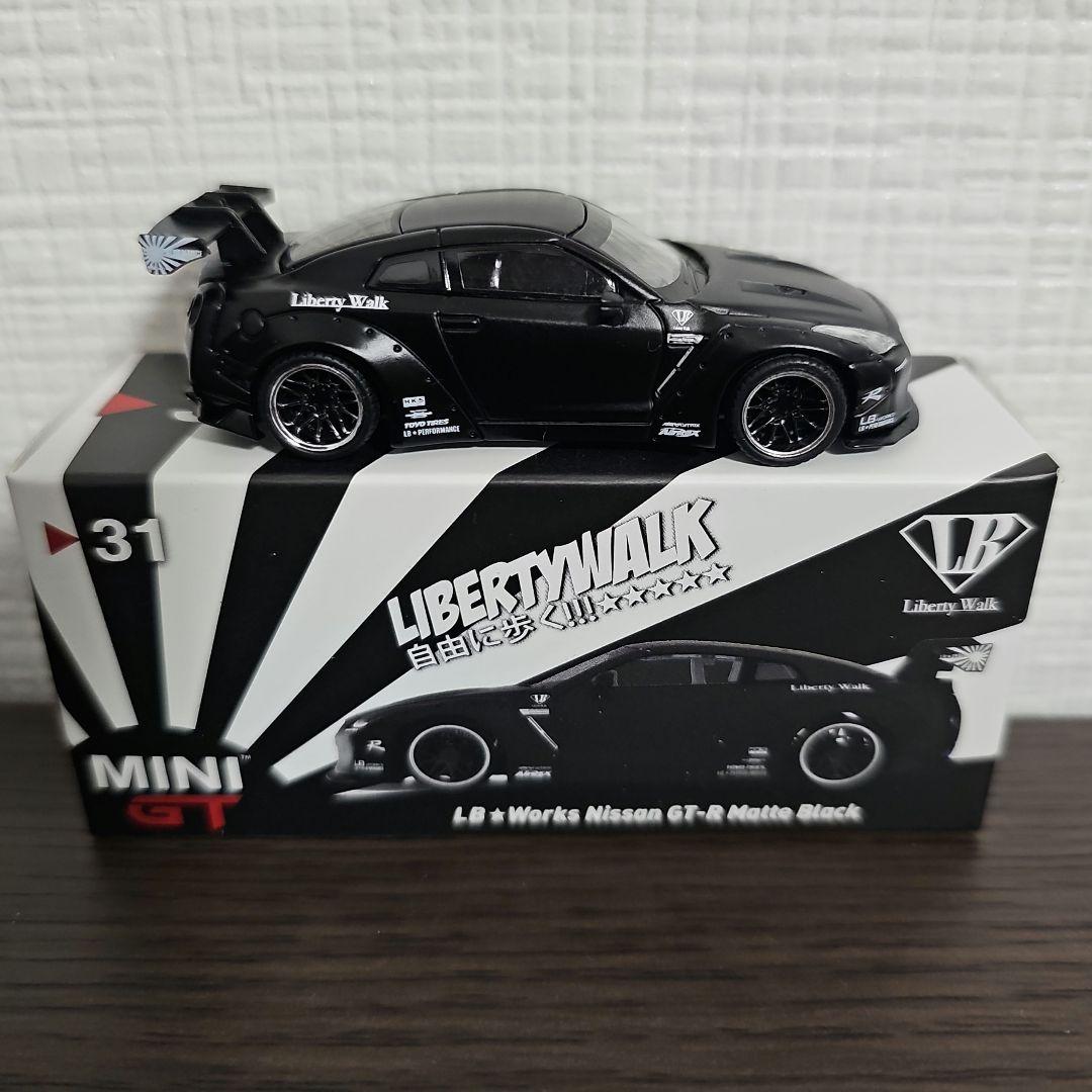 ミニカー MINIGT LIBERTYWALK GT-R Matte Black