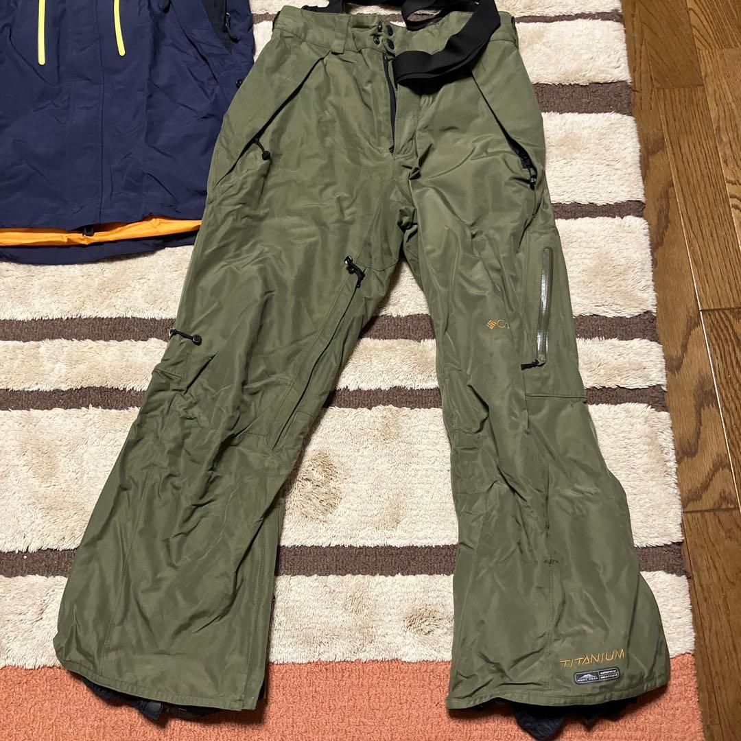 s*1様 Columbia スキー　スノーボードウェアセット ネイビー/オリーブ
