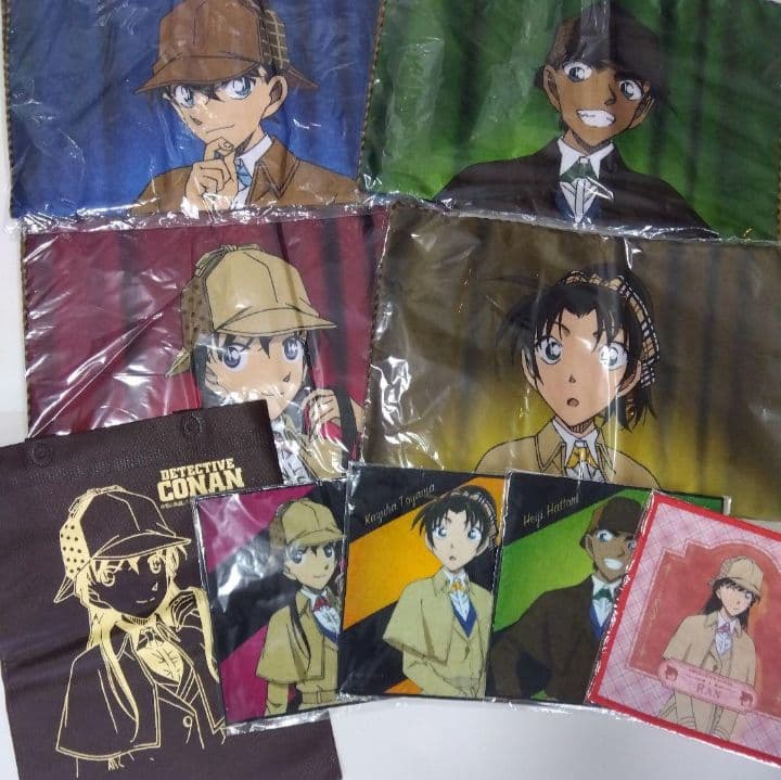 名探偵コナン　蘭　新一　平次　和葉　マグネット　タオル　バック