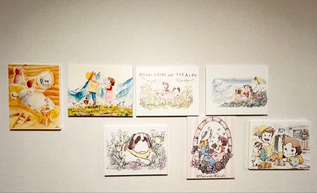 【流通数1点✨】アルプスの少女ハイジ〜積み木遊び（水彩）、根拠4.5.6枚目参照