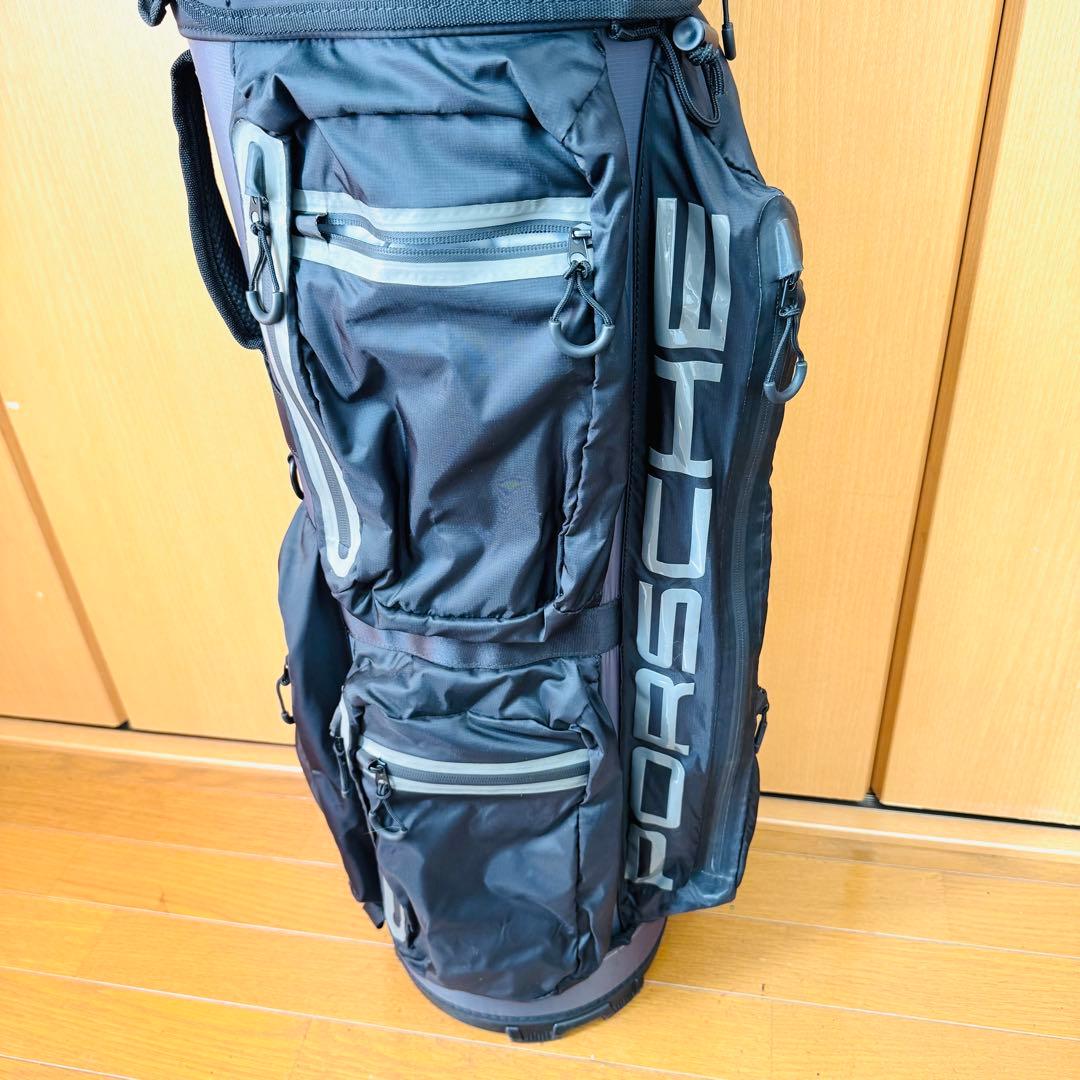 【希少】ポルシェ　PORSCHE 軽量　撥水　キャディバッグ　ブラック