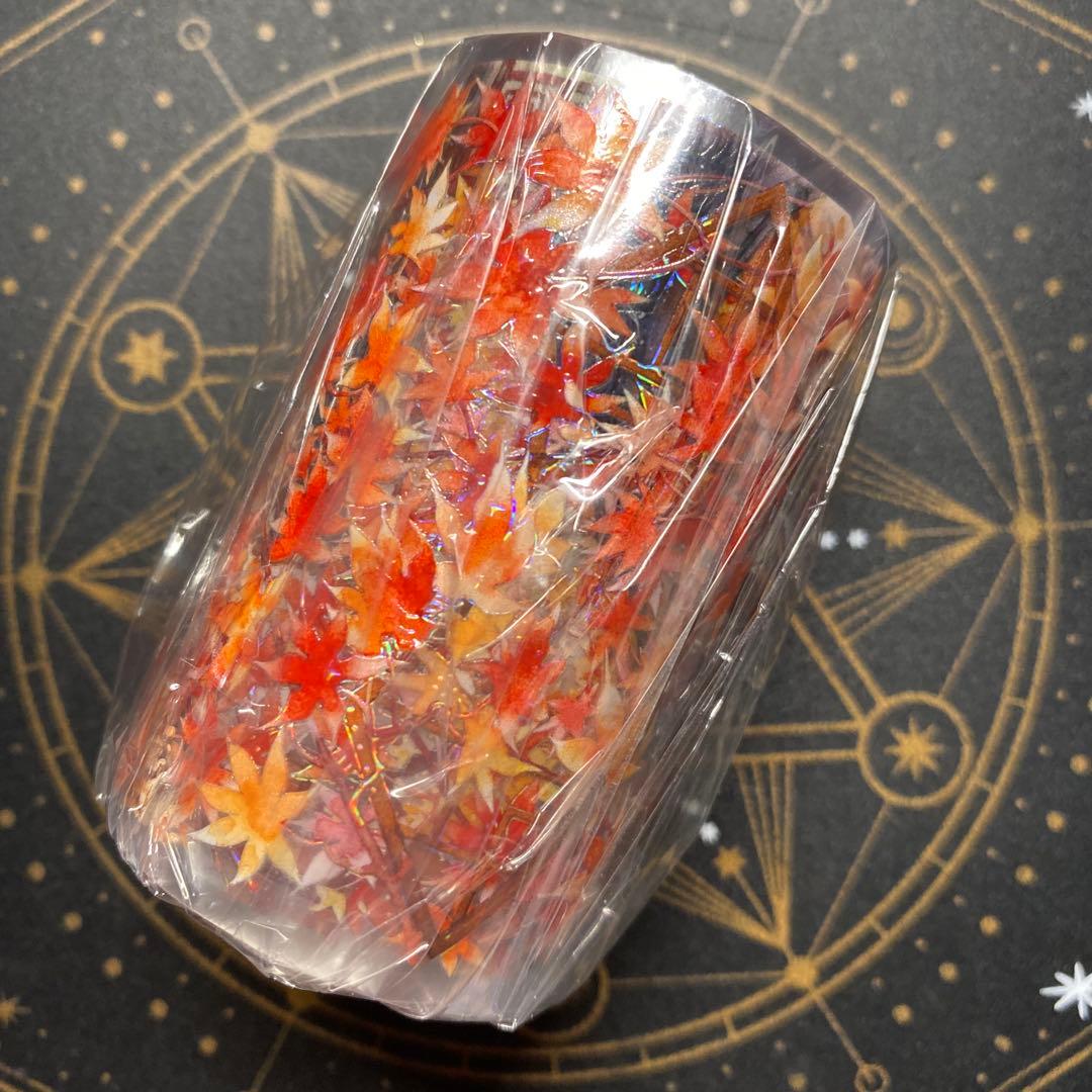 【7949】海外　マステ　5m巻売り　貝殻光マスキングテープ　楓