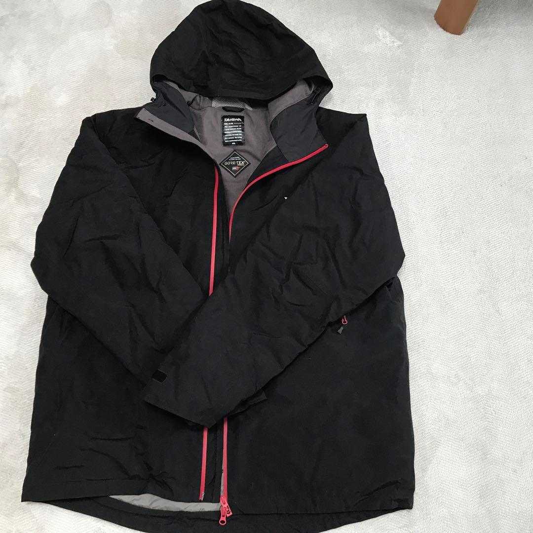 値下,フィッシングスーツ(上下セット) ゴアテックス防水素材 黒/グレー4ＸＬ