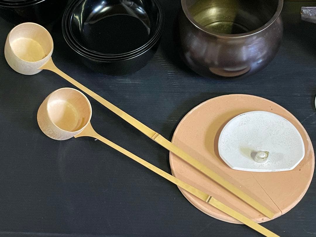 「母」 茶道具 いろいろ まとめて 13種類 銚子 急須 建水 四つ椀 その他