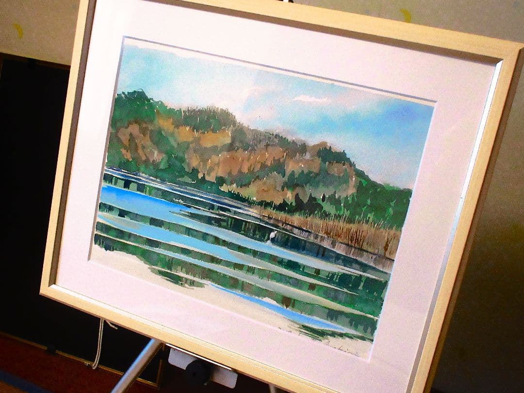 水彩画 干潟(2019年制作)