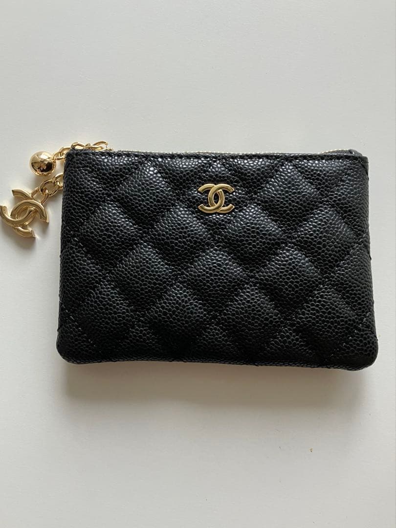 ノベルティ　ブラックレザー ケース　キーケース