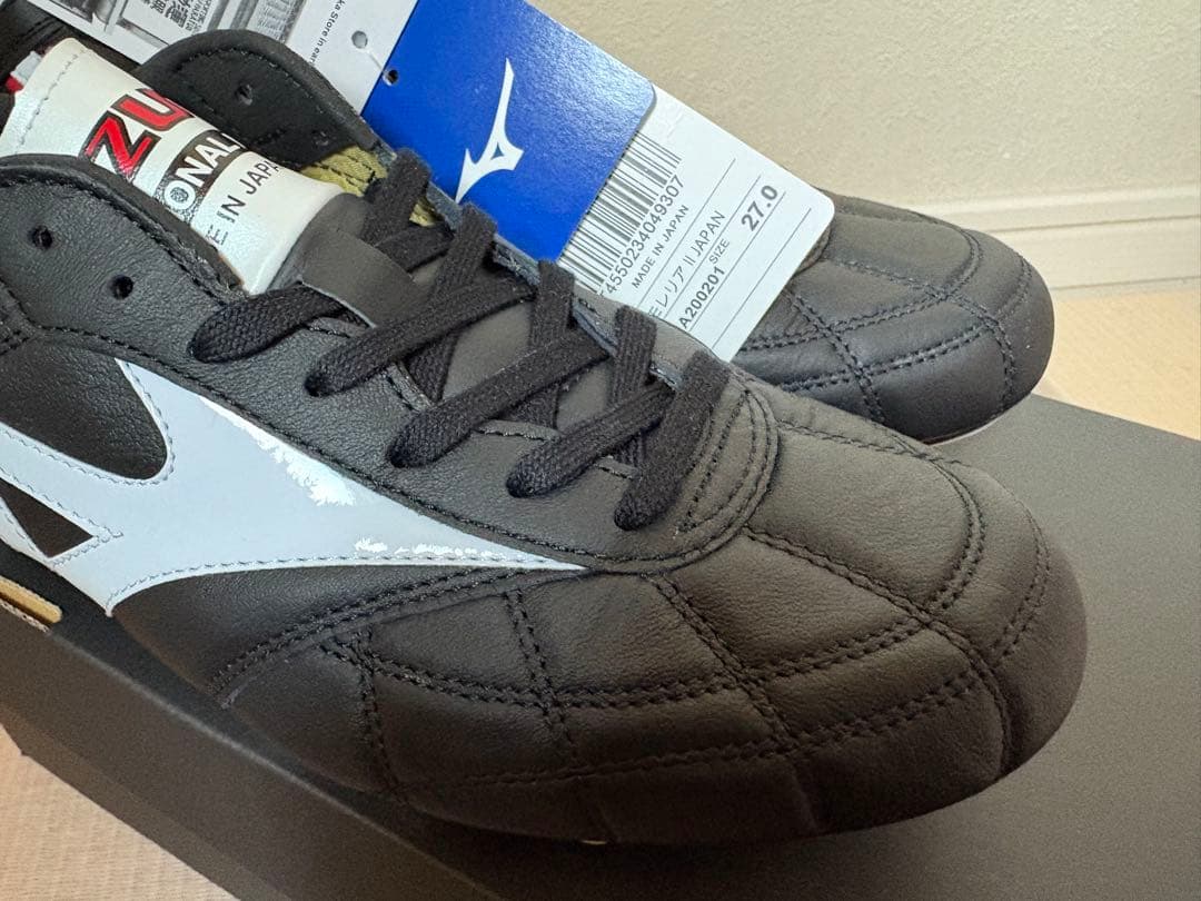 モレリア2japan27.0cm 未使用ミズノ サッカースパイク　ショートタン黒