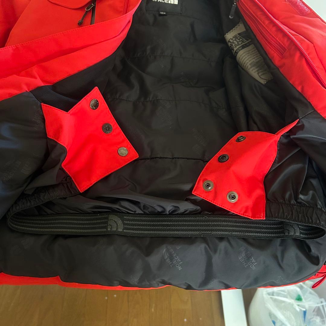 【希少】　ザノースフェイス 　ダウン　スキーウェア　キッズ　120 レッド