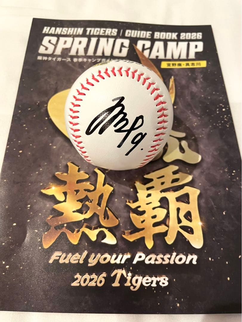 阪神タイガース 立石正広 直筆サインボール 2026沖縄キャンプ限定球