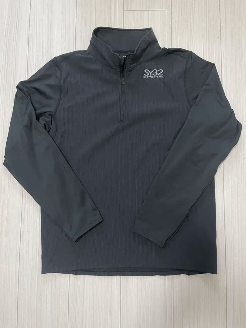 【美品】SY32 ゴルフウェア ハーフジップシャツ 裏面微起毛 Lサイズ