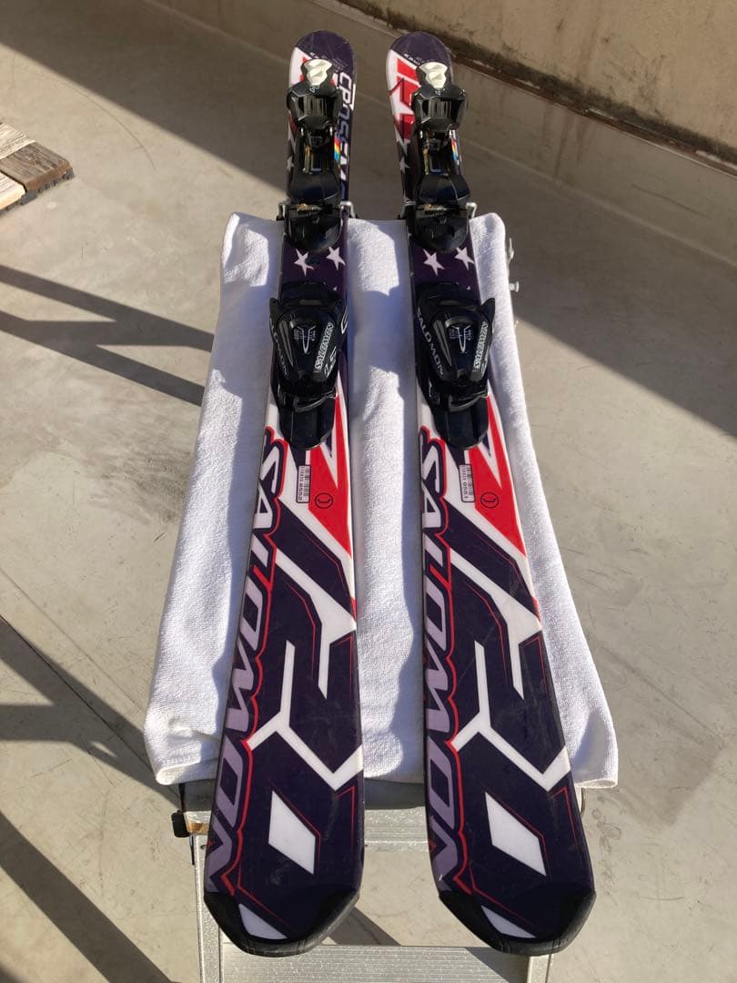 ショートスキー(ファン　ミッド　ミドル)ボードと解放ビィンディングのセット