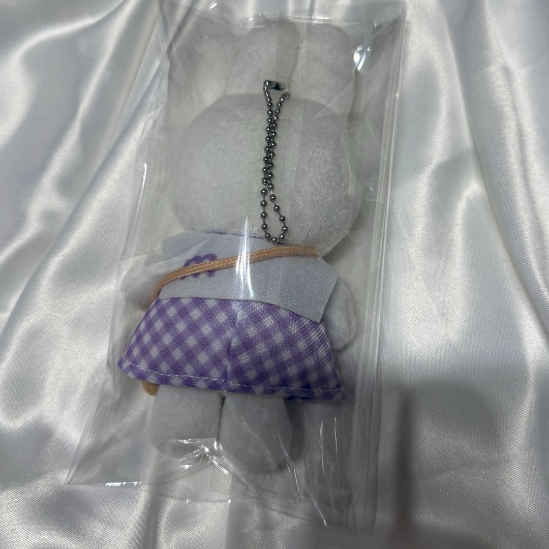 ミッフィー　zakkaフェスタ　チェックドレスマスコット　パープル　ポシェット