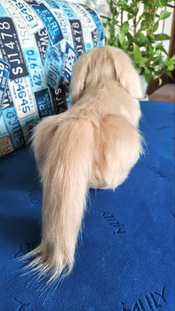 ダックスフンドぬいぐるみ （ベージュ）