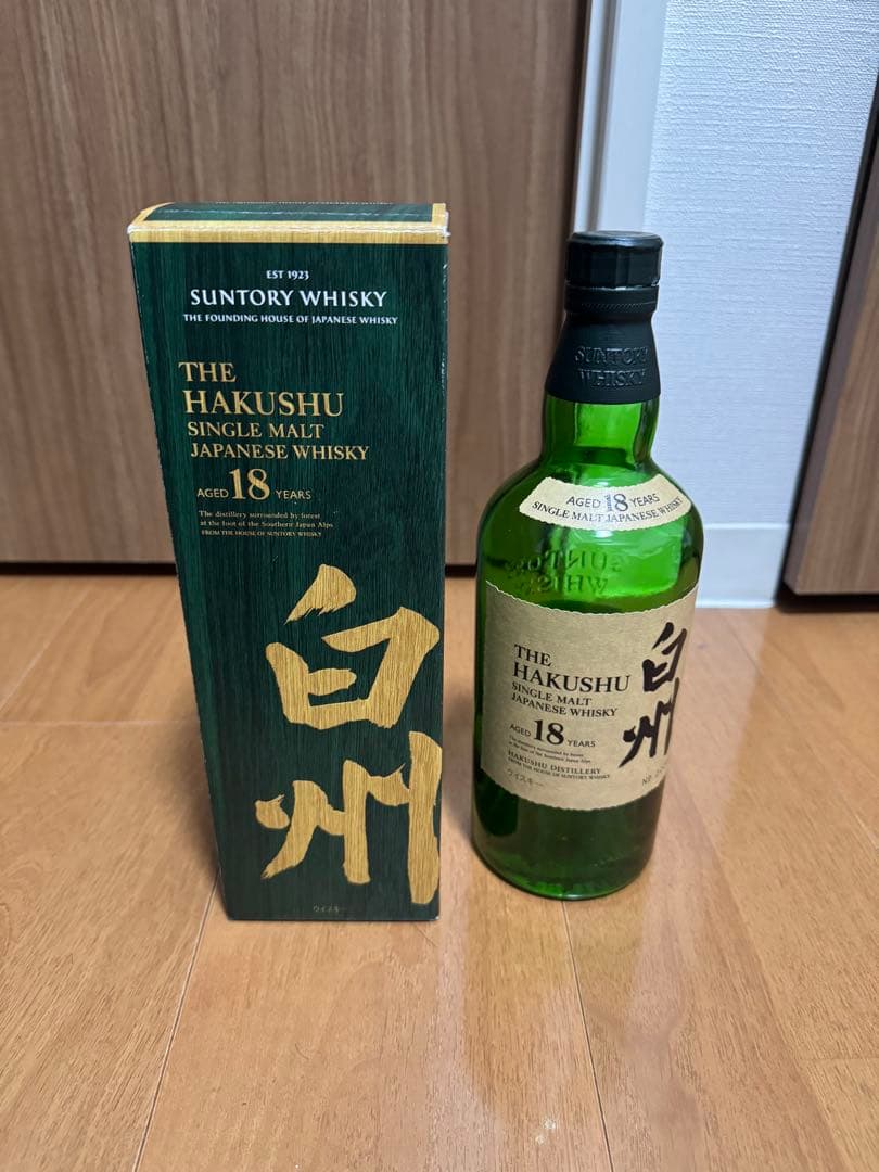 SUNTORY HAKUSHU 18年 シングルモルトウイスキー空瓶空箱