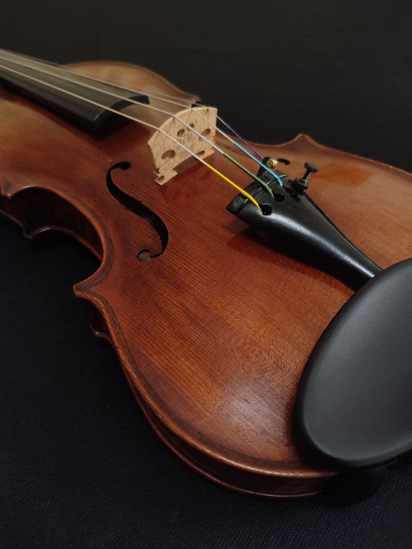 バイオリン　アンティークジャーマン１/2　弦・駒新品交換済　弓・ケース・肩当付属