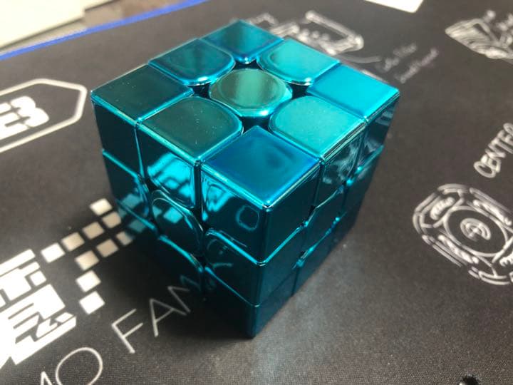 GAN 356XSM llic「電気メッキ」水色 ルービックキューブ