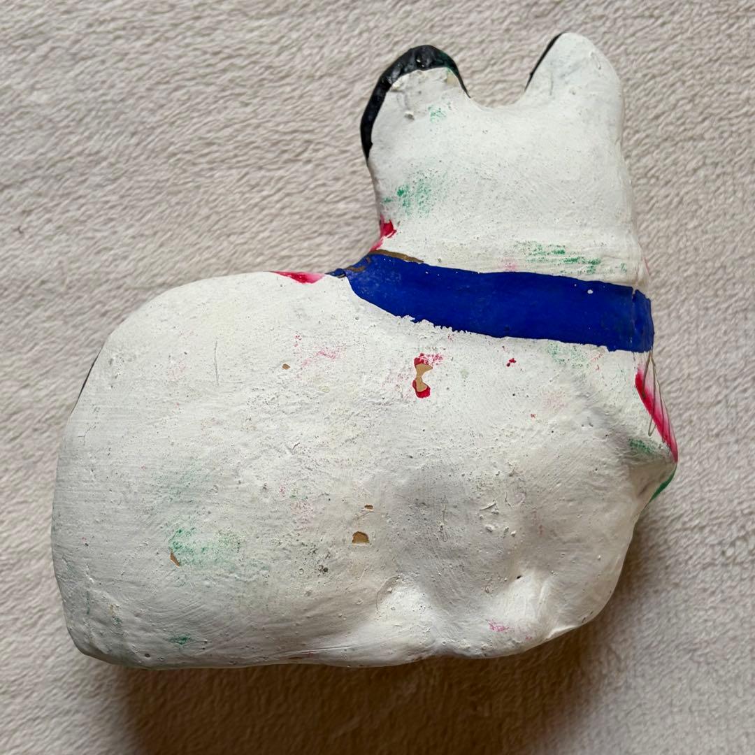 岡山県　郷土玩具　久米人形　大猫　岸川工芸　泥人形