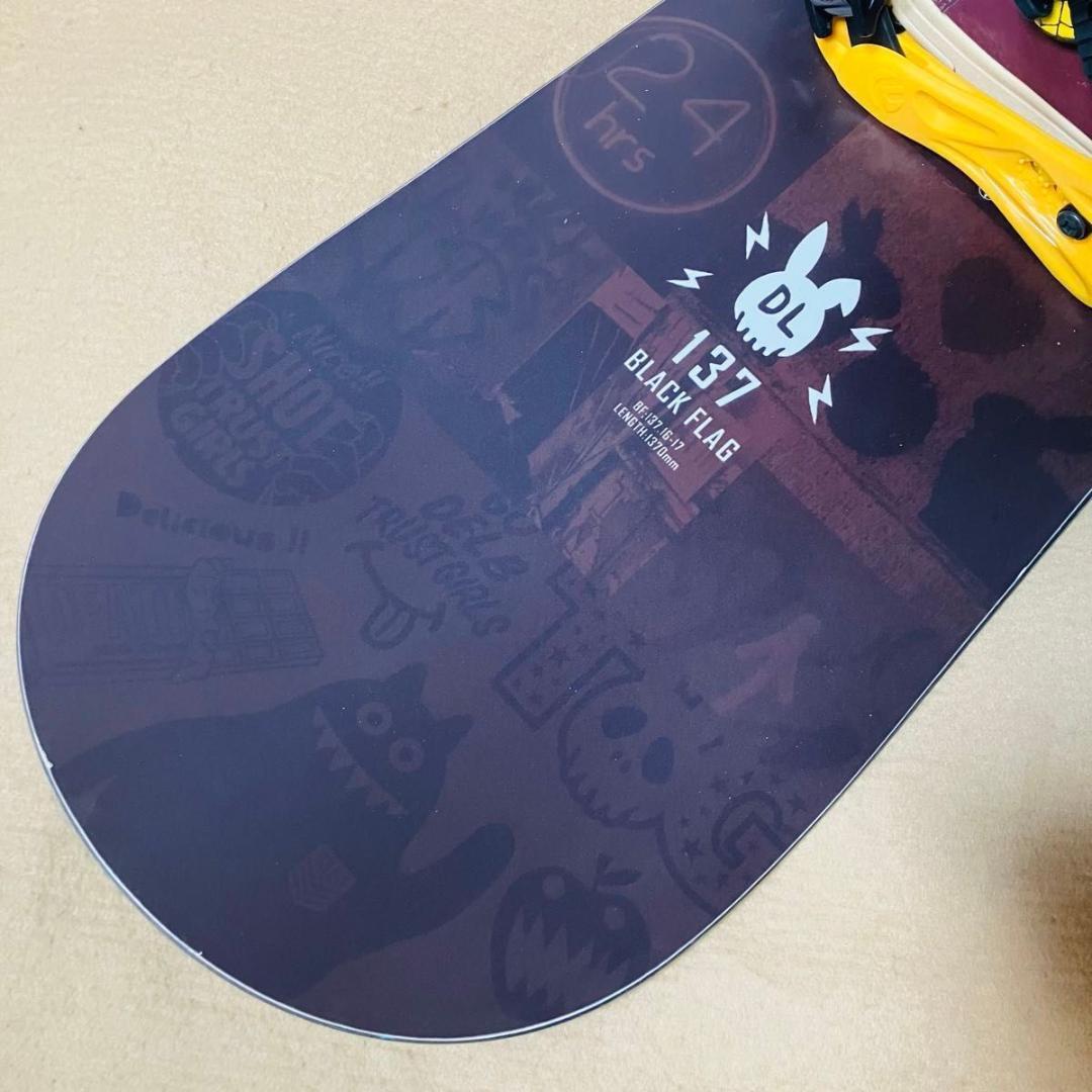 DEATH LABEL FLUX BURTON 137cm スノーボード 3点