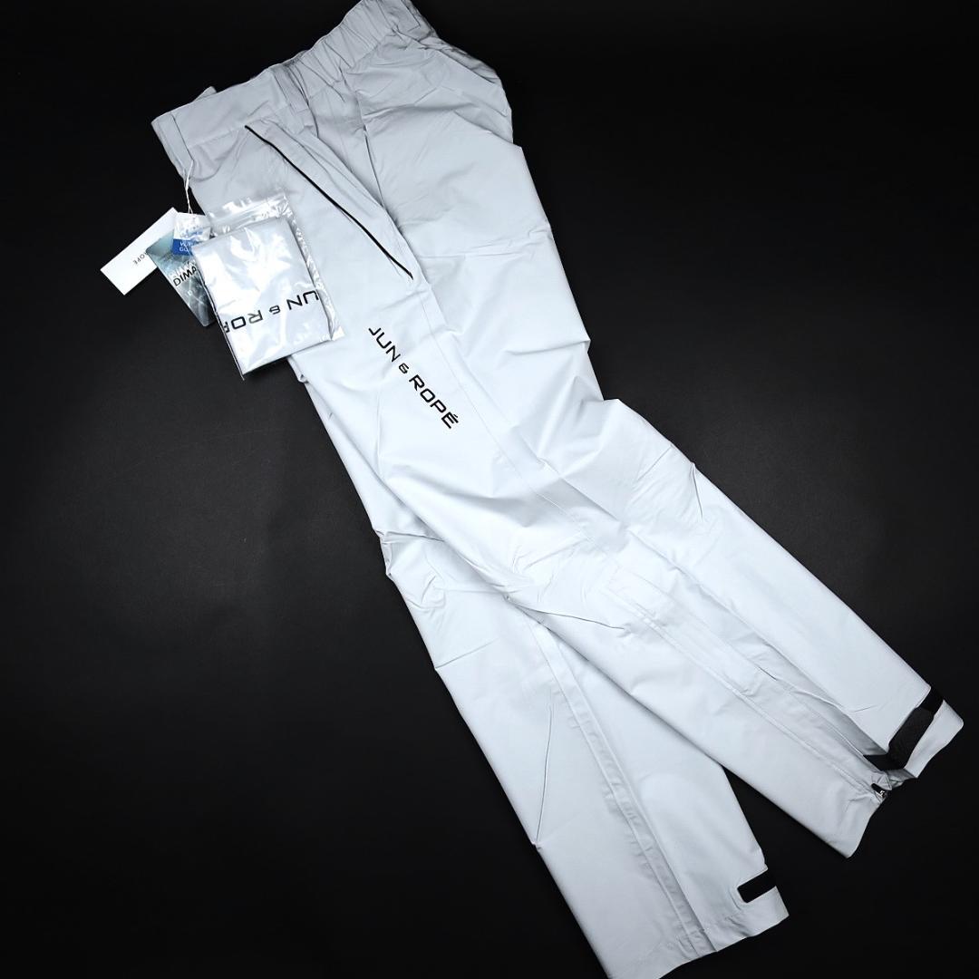 JUN&ROPE 【防水】【透湿】【耐水】ゴルフ レインウェア L ライトグレー